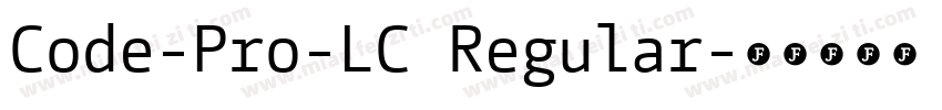 Code-Pro-LC Regular字体转换